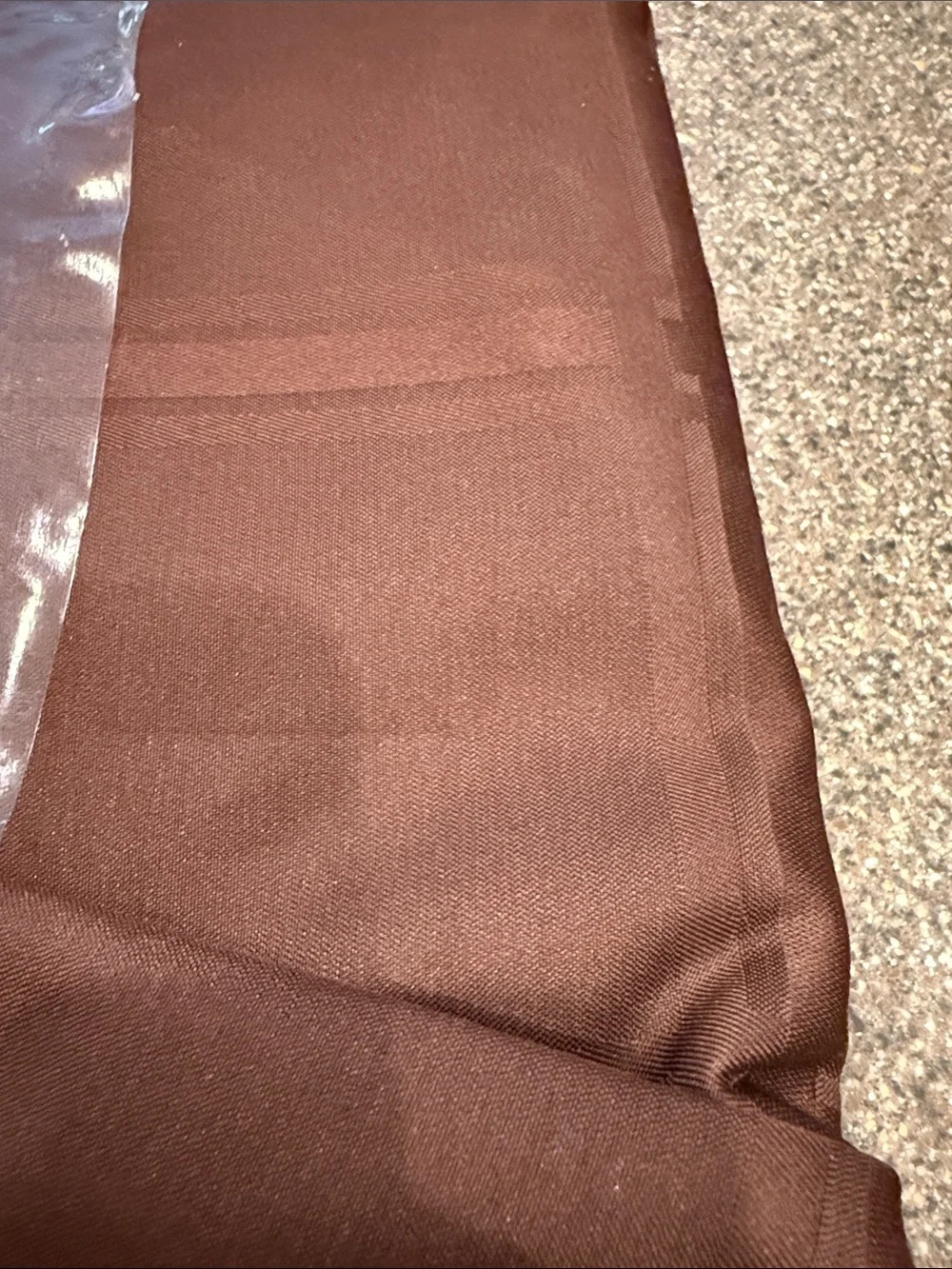 Melody Microfiber Tablecloth in Deep Brown